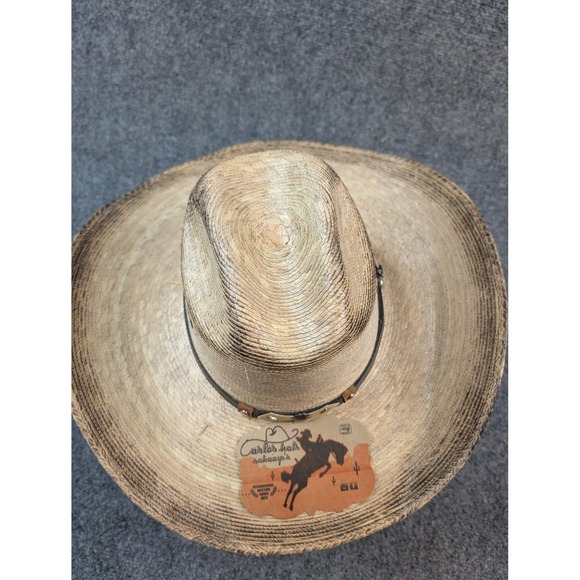 Carlos Hats Sahuayos Hat Cowboy Fitted Mens Straw Western Brown Lot 2 Rodeo - Picture 7 of 16